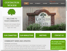 Tablet Screenshot of covingtonwoods.net